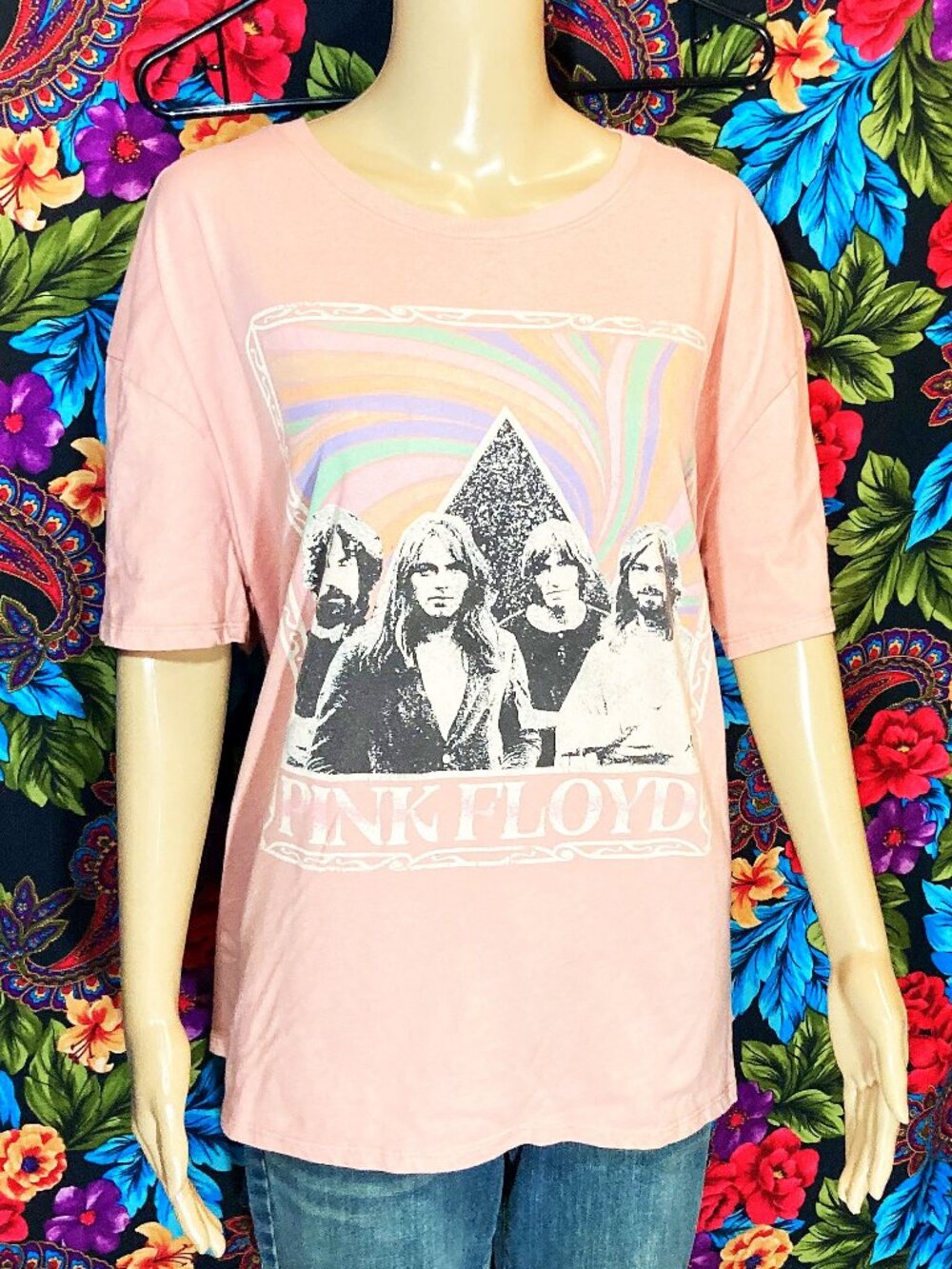 WOMEN'S PINK FLOYD SHIRT RETRO STYLE BAND TEE WOMEN SIZE 3XL (22)